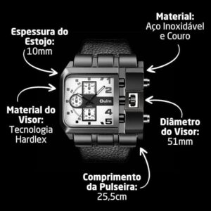 Men's Square Watch - Luxury Big Design - Amazing Watch + Premium Box included in Package-B0DSFBSWMD