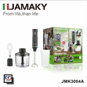 Jamaky JMK3004, 4 in 1 Blender 1000 W, Black Jmk3004A-4 Wings 700ML OOcup +350ML Food Chopper Cup -One Speed Voltage 220-240V~50/60HZ-B0DGNQC39C