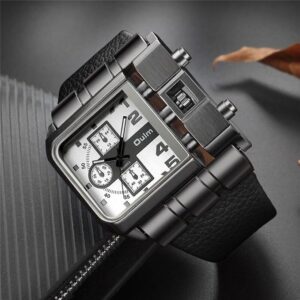 Men's Square Watch - Luxury Big Design - Amazing Watch + Premium Box included in Package-B0DSFBSWMD