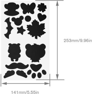 1Pcs only 20X15Cm Self-Adhesive Black Patches on Clothes Down Jackets Umbrella Hole Repair No Need Iron Washable Waterproof Clothing Patch Sticker- Select (BlackMapleLeaf)-B0DSLZLKWB