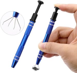 IC Extractor Anti-Skid Chip Pickup Suck Pen BGA Electronic Component Puller Tool Motherboard Circuit Extractor with Four Claw-B0B1PBW9WW
