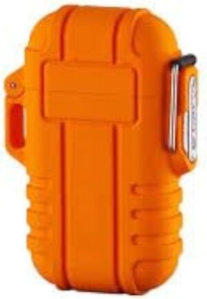 [1 Pcs- Yallow ] Outdoor Waterproof Lighter with Lanyard Portable Blue Flame Jet Lighter Butane Turbo Cigar Lighter Camping Wading Men's Gadgets (Random Colors)-B0CLQFB9JC