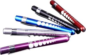 1Pcs Camping Light Work Inspection Pocket Clip Flashlight Torch Pen LED Pen Light Penlight Torch (Random Color)-B0DCW4TQRV