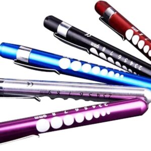 51VlelmGEOL._AC_ 1Pcs Camping Light Work Inspection Pocket Clip Flashlight Torch Pen LED Pen Light Penlight Torch (Random Color)-B0DCW4TQRV