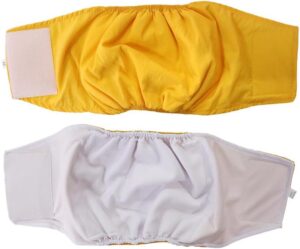 [1Pcs -M for Chest 33-50cm- Mixed Color] Dog Diapers Physiological Pant Puppy Women's Panties Shorts Underwear Washable Female Dog Diper Panties Pet Dog Cat Clothes (Green For Girls)-B0DV1XLX9B