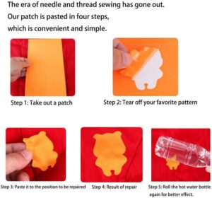 1Pcs only 20X15Cm Self-Adhesive Black Patches on Clothes Down Jackets Umbrella Hole Repair No Need Iron Washable Waterproof Clothing Patch Sticker- Select (BlackMapleLeaf)-B0DSLZLKWB