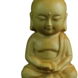 51oLsoNJ-RL._AC_SL1001_ 1Pcs Buddha Ornaments Mini Unpainted Buddha Statues Wood Fine Workmanship Monk Figurine Home Decor-B0DS9YHZCV