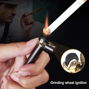 51p08WnW6kL._AC_SX679_ 1pc (Without Gas) Mini Cigarette Lighter Grinding Wheel Flint Butane Gas Lighter Portable Can Be Placed Cigarette Box Smoke Accessories(B)-B0CW34NYQJ