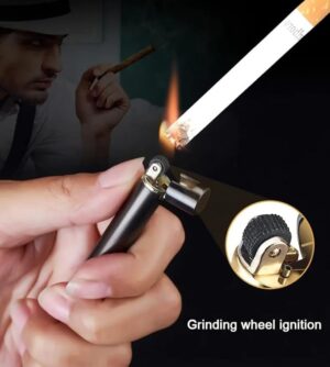 1pc (Without Gas) Mini Cigarette Lighter Grinding Wheel Flint Butane Gas Lighter Portable Can Be Placed Cigarette Box Smoke Accessories(B)-B0CW34NYQJ