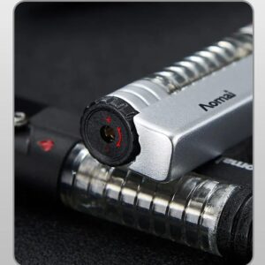 1Pcs Metal With Safety Lock Beam Cigar Grill Kitchen Direct Injection Windproof Exquisite lighter cigarette lighter accessories(COLOR MAY VARY)-B0CTYS2N37