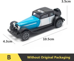 1pcs 1:43 Alloy Vintage Diecast Car Model Classic Pull Back Car Model Miniature Vehicle Replica For Collection Gift For Kids Adults-B0CTXLQGNR