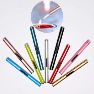 [1Pcs] Soplete cocina Torch Lighter Outdoor Barbecue Charcoal Gas Cooker Butane Torch Stove Lighter Kitchen Igniter Lighter For BBQ (Random Color)-B0CHMZM24Z