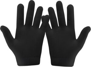 Moisturizing Spa Gel Gloves Softer, Suppler Hands in Just 20 Minutes, with Jojoba Oil, Olive Oil, Vitamin E, Plant Essential Oils, Soften & Smooth, One Size Fits All (Black)-B0DTQ68X2K