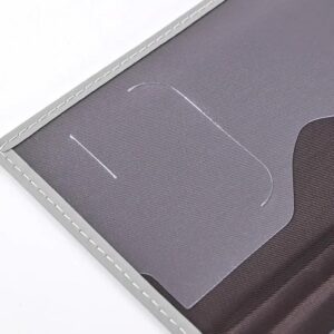 1Pcs Crown Print PU Passport Covers Passport Protector Passport Holder Flight Ticket Holder ID Credit Card Holder Travel Accessories (King, Gray)-B0DS6KGZSY