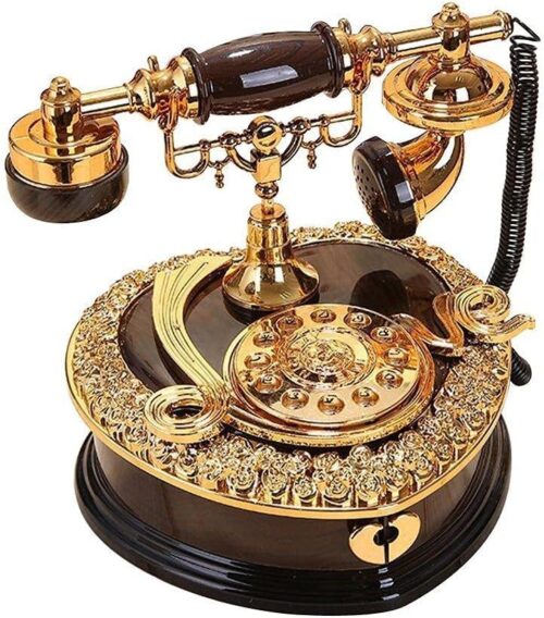 MySouq-Store Music Box Looks Like Old Telephone-B0DTR2DQ8L