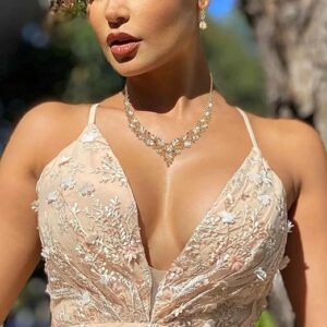 Vintage Earrings Gifts for Her Wedding Jewelry Jewelry Set Statement Necklace Necklaces Jewelry For Women Green-B0D4J4Z7WW