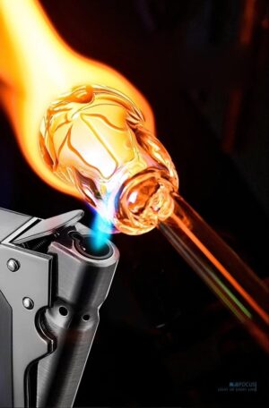 [1Pcs-Silver] Smoking Accessories NEW Portable Metal Windproof Cigar Cigarette Lighter Gift Butane Gas Lighter Unusual Torch Lighters (Without Gas)-B0CPD2Z81T