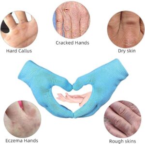 Moisturizing Spa Gel Gloves Softer, Suppler Hands in Just 20 Minutes, with Jojoba Oil, Olive Oil, Vitamin E, Plant Essential Oils, Soften & Smooth, One Size Fits All (Black)-B0DTQ68X2K