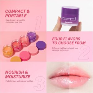 1pcs Sleeping Lip Mask for Intense Overnight Moisture (Berry) 20G-B0DSLVRZ15