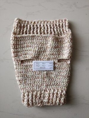 Dog and Cats HandMade Crochet Shirt [ Nick Diameter (From16~21Cm Max]- [Chest Diameter (From 22~31Cm Max) ]Winter Pet Dog Clothes Crochet a winter jacket for pets as shown Code(SN5126)-B0DSCKG2NK