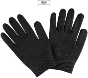 Moisturizing Spa Gel Gloves Softer, Suppler Hands in Just 20 Minutes, with Jojoba Oil, Olive Oil, Vitamin E, Plant Essential Oils, Soften & Smooth, One Size Fits All (Black)-B0DTQ68X2K