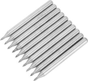 [10 Pcs] - Scriber Pen Nib Diamond Hard Metal Hardened Steel Lettering Pen Tile Cutter Carbide Scriber Ceramic Cutting Machine Glass without pen, only replacement-B0DGFBX7XH