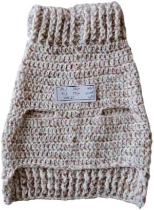 Dog and Cats HandMade Crochet Shirt [ Nick Diameter (From16~21Cm Max]- [Chest Diameter (From 22~31Cm Max) ]Winter Pet Dog Clothes Crochet a winter jacket for pets as shown Code(SN5126)-B0DSCKG2NK