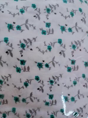 2 Piece Patterned Prayer Drop Cotton Feel Comfortable Fiber Material - Islamic Set High Quality Lace Tablis from 70k to 120k white X small Blue flowers-B0DSPXZYVL