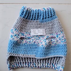 815nQ5Z+t9L._AC_SL1500_ Dog and Cats HandMade Crochet Shirt Winter Pet Dog Clothes Crochet a winter jacket for pets as shown Select Size Carefully (WN8128-Neck19~27Cm-Chest30~46Cm)-B0DSLMVRMF