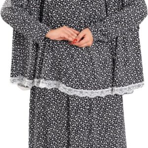 91OkIuuwmML._AC_SX679_ 2 Piece Patterned Prayer Drop Cotton Feel Comfortable Fiber Material - Islamic Set High Quality Lace Tablis from 70k to 120k-B0DSPZPFM8