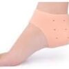 Silicone Gel Heel Socks for Swelling and Pain Relief, Cushion Support, Foot Care, Ankle Protection for Men and Women (Free Size, Skin) (1 Pairs)-B0DXQ59SP3