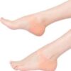 Silicone Gel Heel Socks for Swelling and Pain Relief, Cushion Support, Foot Care, Ankle Protection for Men and Women (Free Size, Skin) (1 Pairs)-B0DXQ59SP3