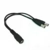 [1Pcs] DC Power 1 To 2 - Jack 5.5x2.1mm DC Power Cable 1 Female to 5 Male Plug Splitter Adapter for Security CCTV Camera and LED Strip (1 to 2)-B0D3V7QNL9