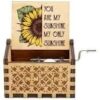 MySouq-Store Music Box New Addition You Are My Sunshine - Music Box Hand-Cranked Music Box SunFlower Edition-B0DFDY4MNQ