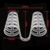 4 PC - Prevent SnoringNose Congestion Help SleepSnoring DeviceNose Breathing Relieve SnoringAid Nasal Congestion Clip Cure Snoring Tool (White & Silicone, 4 Pair)-B0DY7FN79K