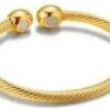 [1PCs] Charm Bracelet Vintage Therapeutic Magnetic Bracelet Golden anklet  (خلخال)-B0DQ8YTBCB