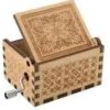 Can't Help Falling in Love Wood Music Box, Laser Engraved Vintage Wooden Hand Crank Music Boxes Gifts for Valentine's Day/Anniversary/Wedding/Birthday/Christmas (Hear)-B0D3Z3M3N4