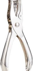 Version 1.0.0 Metal Hand Punch, 1 Hole Punch, Single Hole Punch, Stainless Steel Paper Punch, 6 mm, Capacity 8 Sheets, Silver 1Pcs-B0DW9B6H35