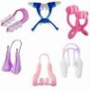 Nose Up Lifting Shaping Shaper Orthotics Clip Beauty Nose Slimming Massager Straightening Clips Tool Nose Up Clip Corrector (Purple & Pink 2Pcs)-B0DYB514RY