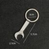 FFangBox,Keyring Zinc Alloy Vernier Keychain Mini Key Chain for Length Depth Inner Outer Diameter-B0DXCLB86Y