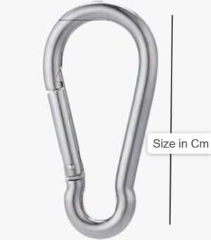 Spring Snap Hook Storng Clip Heavy Duty Steel For Swing seat Securing tents, tarps, and canopies. Connecting ropes, chains, and tools. Craft and decorative uses. Multi Uses-B0DWFX735C
