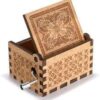Can't Help Falling in Love Wood Music Box, Laser Engraved Vintage Wooden Hand Crank Music Boxes Gifts for Valentine's Day/Anniversary/Wedding/Birthday/Christmas (Hear)-B0D3Z3M3N4