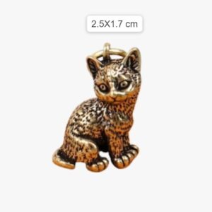 31I4wUiaFaL._AC_ Small Metal Brass 2.5 * 2.30 Cm Tiger Key Chains (No #3) DIY Hangings Jewelry Accessories Vintage Cute Animal Figurines Car Keyrings Pendants Children Gifts-B0DBG365XC