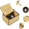 Can't Help Falling in Love Wood Music Box, Laser Engraved Vintage Wooden Hand Crank Music Boxes Gifts for Valentine's Day/Anniversary/Wedding/Birthday/Christmas (Hear)-B0D3Z3M3N4