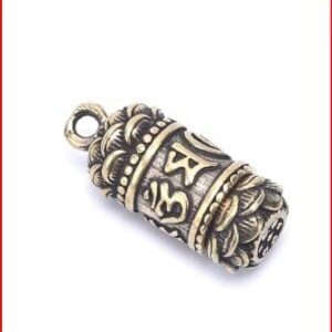 31NyfNbYRiL._AC_ Brass Buddha Sutra Cylinder Pendant Container Bottle Keychain Hanging Necklace-B09R4XM8MK