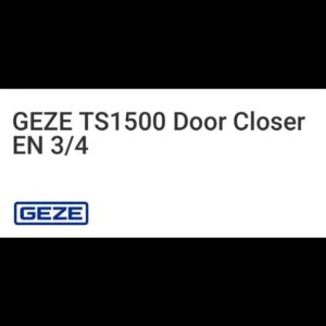 GEZE V-arm for TS1500 with mechanical latch ART.101815 SILVER For Doors till 80K-B0DWKS2PWJ