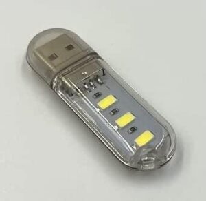 [1 Pcs ] USB Gadgets Mini USB LED Light For Book Lights 3 LEDs SMD For PC Laptops Notebook Mobile Power Charger Reading Bulb (3LED-warm white)-B0CJQFLVDW