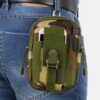 [Camouflage Green] Men Waist Pack Casual Bag Drop Leg Thigh Bag Waist Fanny Pack Belt Pouch Outdoor Sport Fanny Multifunction Pack Phone Pocket CF-B0CVSKK1T2