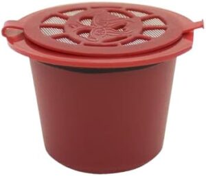 [1PCS+Brash+Spoon] Reusable Capsules Refillable Coffee Pod for Capsule for Coffee Machine Color As Shown-B0DJ98FM72