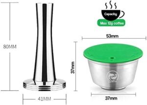 i_Cafilas Gusto Coffee Machine Stainless Steel Capsule Coffee Filter Reusable Stainless Steel Refillable Compatible with cafe Gusto Machines-B0DRJ8KZLL